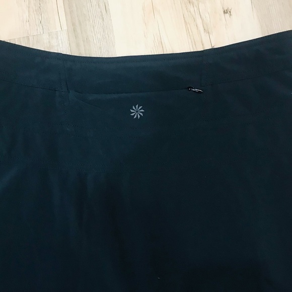 Athleta Ponte Twill Black Skyose Skater Skirt 10 - Picture 6 of 8